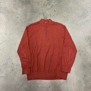 Vintage Y2K L.L.‎ Bean cashmere blend quarter zip sweater
